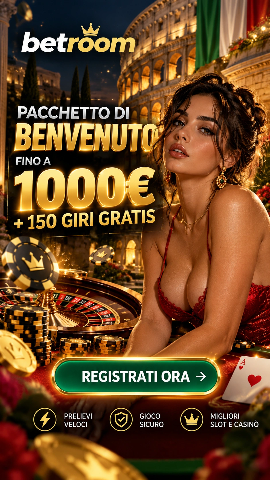 Anteprima della pagina affiliata di Betroom Casino